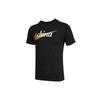 Contrast Logo Print Sports Crew Neck T-Shirt Men Tops Black DM3548-010