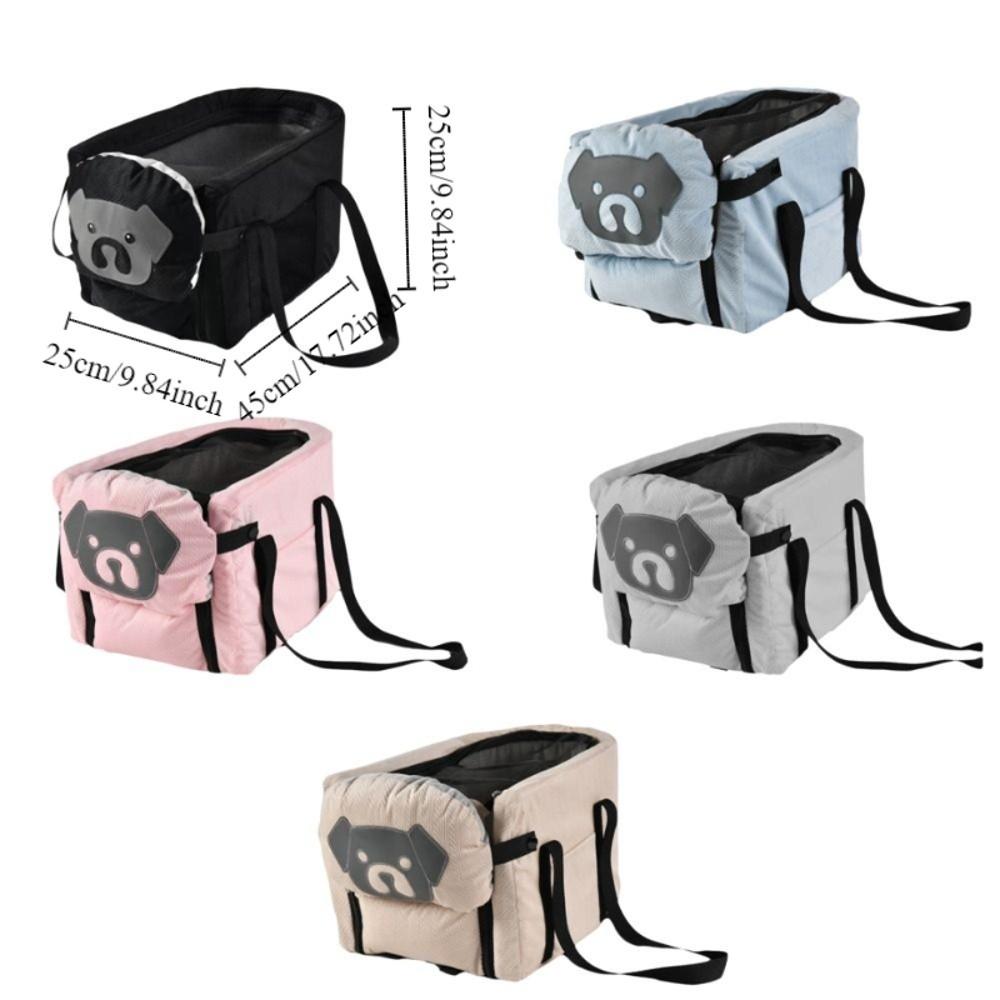 Multifunction Large Capacity Pet Car Seat Breathable Adjustable Harness Car Safety Seat Foldable Pet Car Luggage Travel