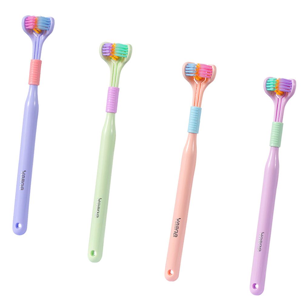 Health Cleaner Three Sided Soft Hair Tooth Toothbrush Ultra Fine Soft Bristle Adult Toothbrush Oral Care Safety Teeth Brush Oral