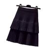 Женская юбка: Весенне-осенняя плиссированная юбка с высокой талией, короткая трикотажная юбка, цельная мини-юбка