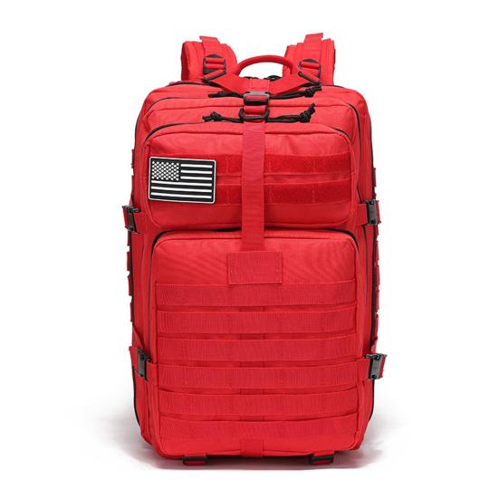 Outdoor Travel Backpack Waterproof Oxford Cloth 45L Large Capacity Multi-Pocket Design Quilted Shoulder Straps for