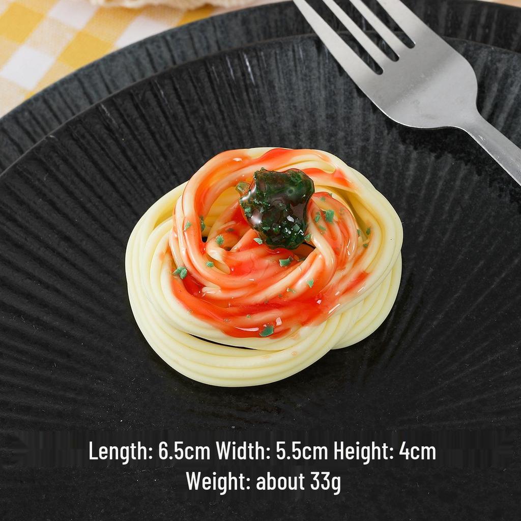 Модель спагетти с креветками и соусом для демонстрации западной еды и реквизит для кино