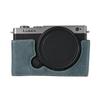 Получехол для камеры из ПУ кожи с рисунком личи для Panasonic Lumix S9 с отверстием для батареи, магнитная нижняя крышка