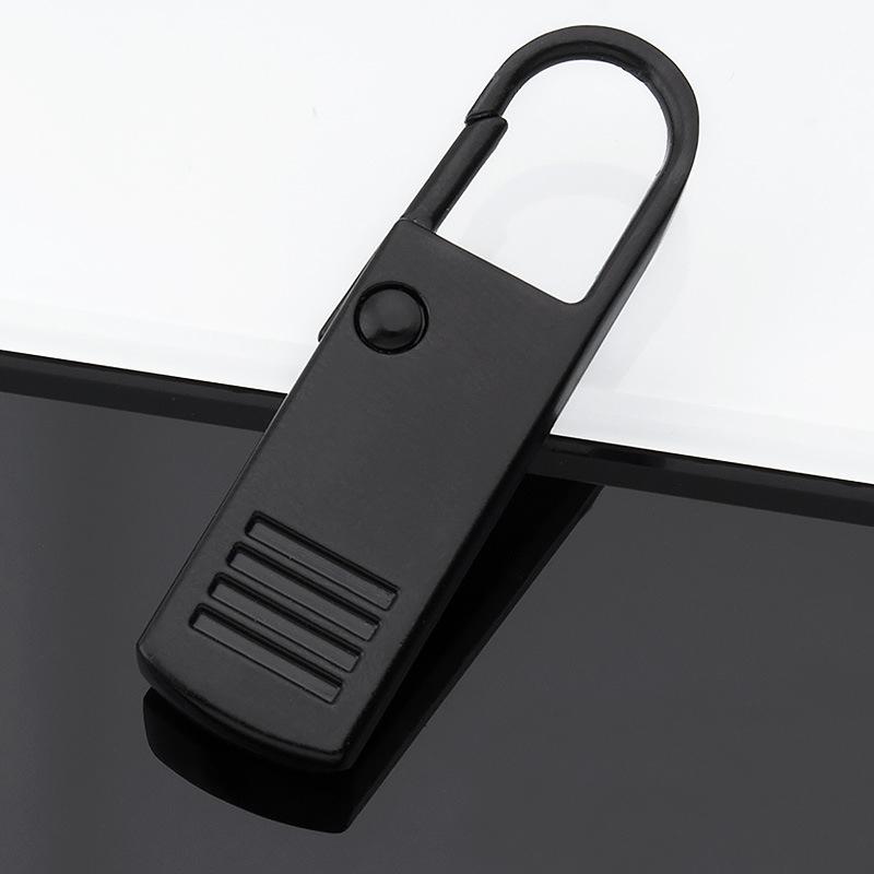 2Pcs Universal Metal Removable Pull Tab Zipper Head Accessories Detachable Zipper Puller for Clothing Bags