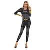 Robot Punk Skeleton Steampunk 3D Digital Printing Cosplay Costume Women Spandex Zentai Bodysuits Jumpsuits