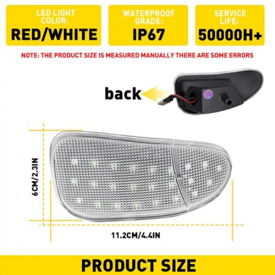 2X Светодиодная лампа подсветки двери для 1997-2003 Ford F150 Сверхяркие аксессуары