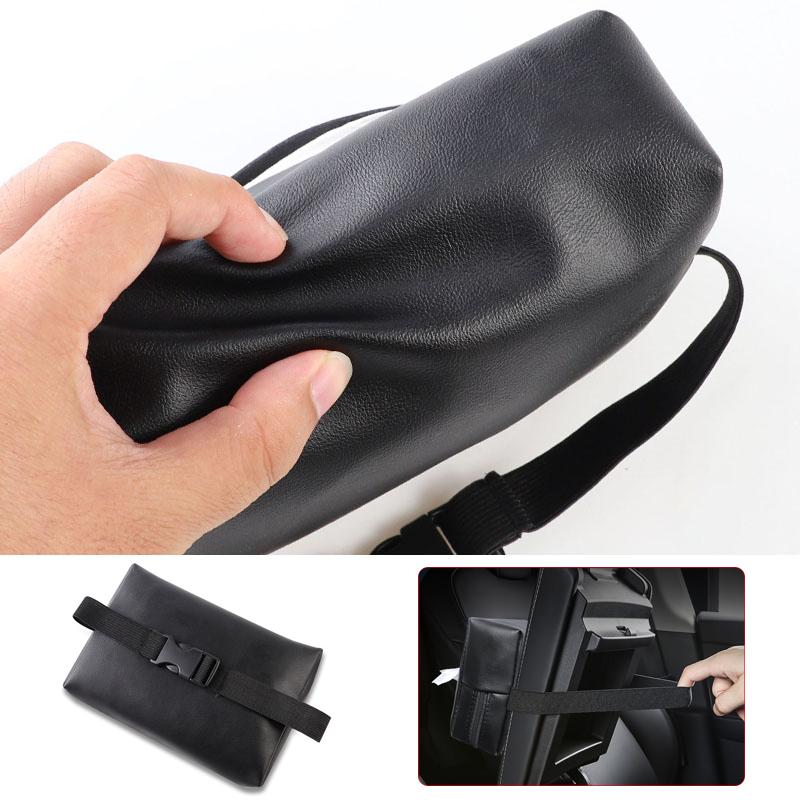 BODCA1 PU Leather Car Tissue Box Facial Tissue Storage Bag For Chevrolet Bolt Spark Tahoe Z71 Aveo Impala Lacetti Malibu Sail SS Cruze