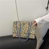 Сумка-конверт Летняя с цветочным принтом Тип крышки Модная Повседневная Наплечная сумка Национальный стиль Сумка-клатч на цепочке для женщин