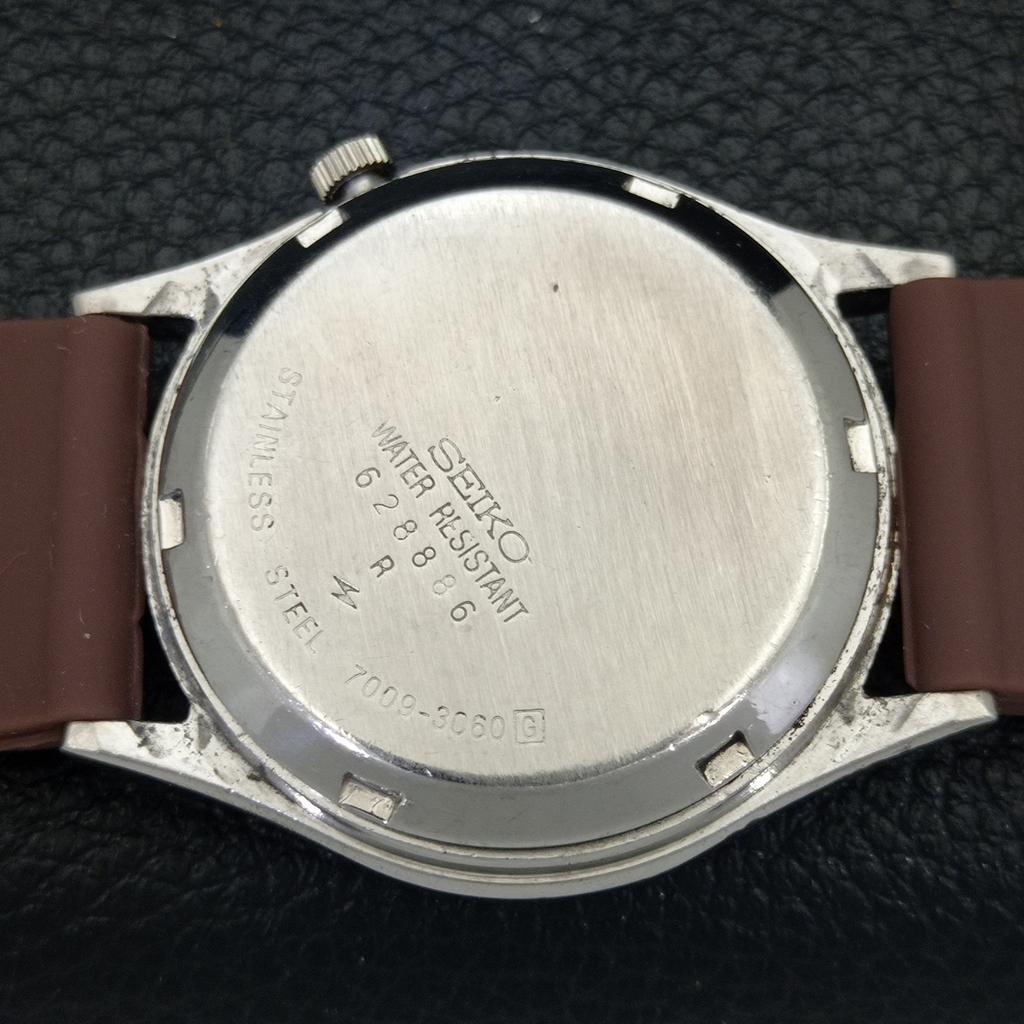 Б/У винтажные мужские часы SEIKO 5 AUTOMATIC 7009A из Японии с коричневым циферблатом a434989-2 R122-a434989