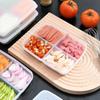 4 решетки Контейнер для хранения пищевых продуктов Ящик для хранения фруктов и овощей Органайзер для холодильника Мясо в подфасовке Лук Имбирь