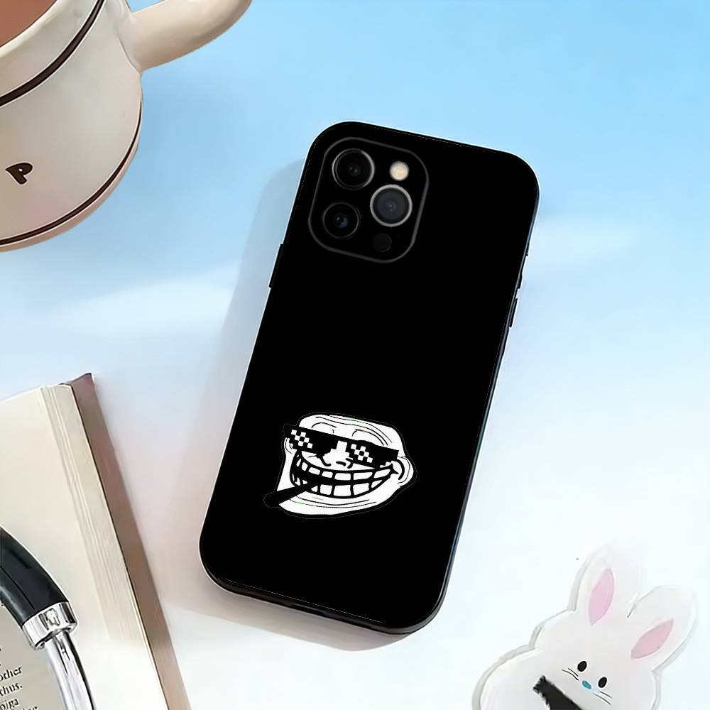 Комиксы Мемы Смешные T-Trollfaces Чехол для Телефона Силиконовый Мягкий Для IPhone 17 16 15 14 13 12 11 X XR Plus Pro Max Plus