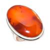 Natural Carnelian Gemstone 925 Sterling Silver Jewelry Ring Size 8.5 O7n06