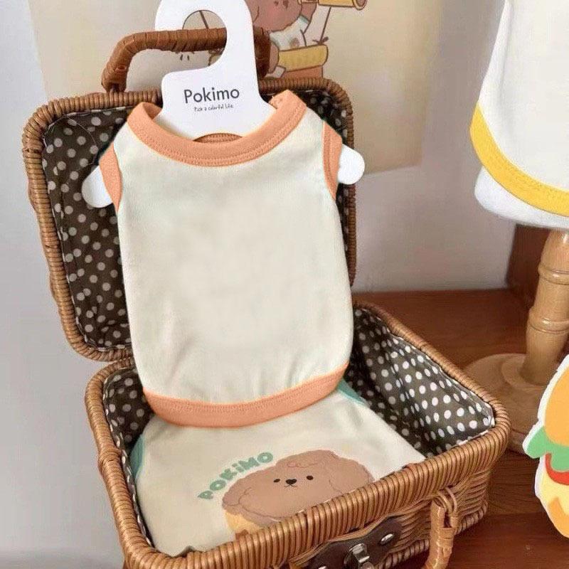 Spring and Autumn Puppy Dog Cat Pet Clothes Suspender Vest