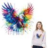 Нашивки Rainbow Eagle для одежды, которые легко печатать своими руками, джинсы, толстовки, термонаклейки для одежды, футболки, термонаклейки