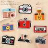 Embroidery Label Cartoon Camera Embroidery Sticker Clothing Accessories Badge Subsidy Accessories Badge Cloth Label Cloth Sticker