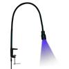 Мини УФ-настольная лампа 10 Вт с регулируемым источником света и диапазоном УФ-лампы для ногтей, поворотом на 180 градусов, портативной лампой для отверждения клея на гибкой ножке с зажимом для стола и ножкой