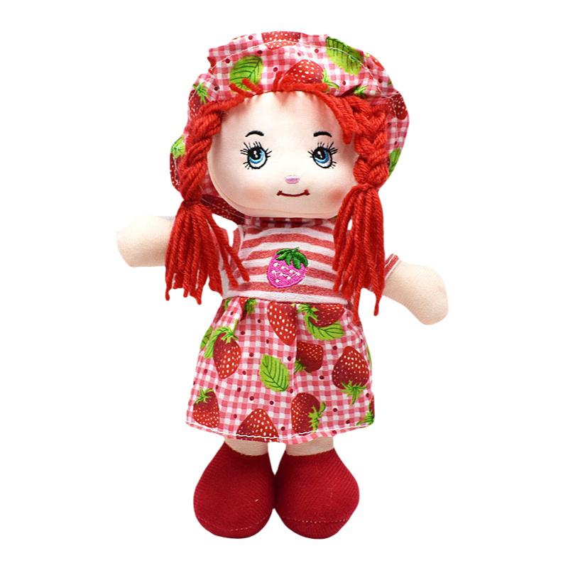 Мультяшные Каваи Фруктовые Юбка Шляпа Тряпичные Куклы Мягкие Милые Тканевые Мягкие Игрушки Для Малыша Ролевые Игры Подарки на День Рождения для Девочек