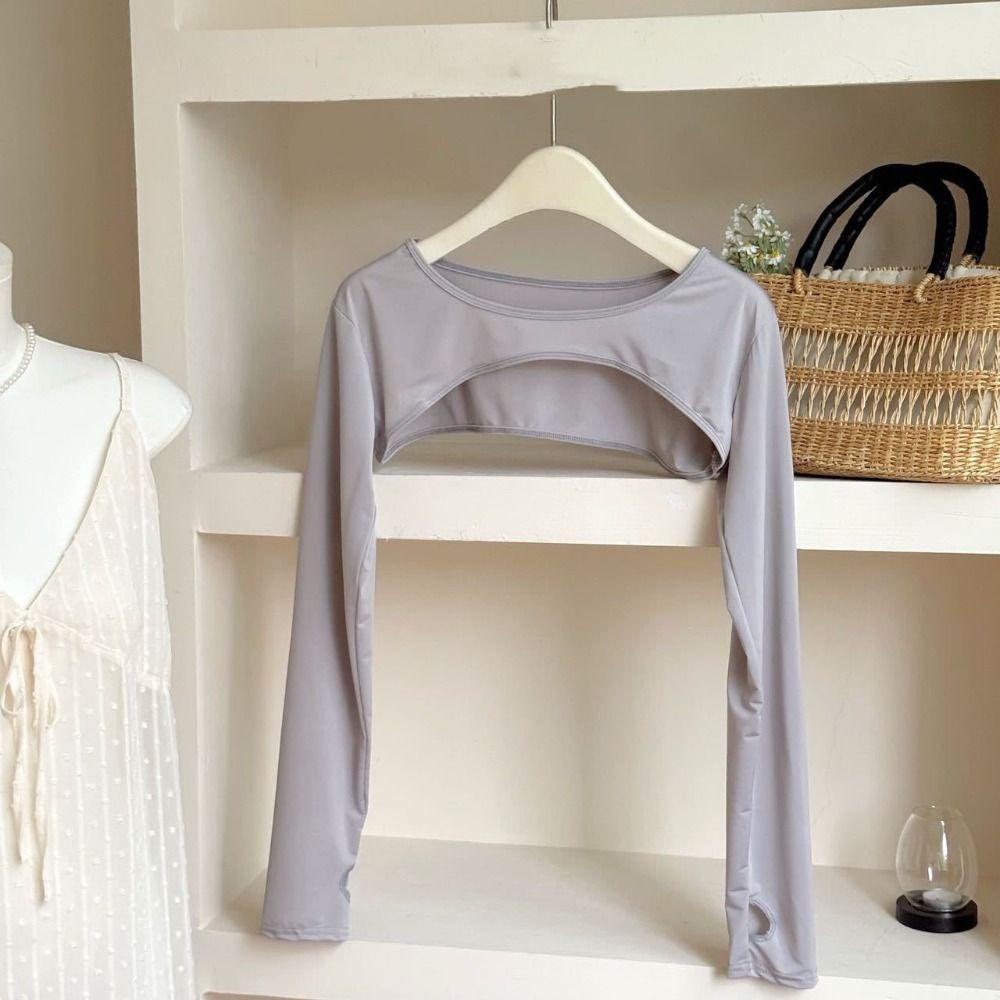 Анти-УФ Длинные рукава Ice Silk Быстросохнущая цельная футболка Солнцезащитный экран Нарукавники Солнцезащитные Лето