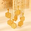 Stainless Steel Electroplated Gold 26-Letter Necklace - Fashionable Initial Pendant for Sweater Chains