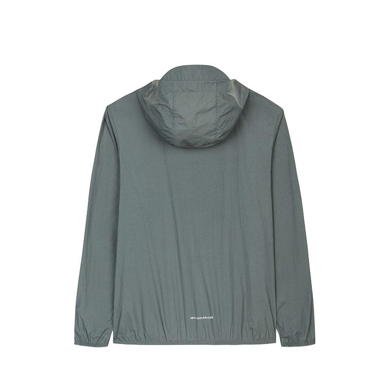Anta Легкая оболочка Earth Shell Outdoor УФ-стойкая дышащая быстросохнущая солнцезащитная одежда Мужская верхняя одежда Mud-Green 952427607-5