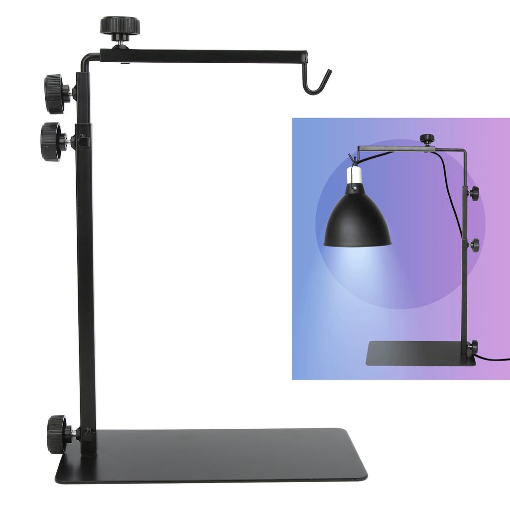 Reptile Lamp Stand Adjustable Reptile Heat Light Stand for Amphibians Lizards Turtles Snakes