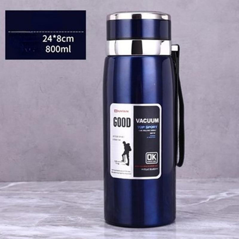 316 Stainless Steel Large Capacity Thermos Cup 800ml Vacuum Flasks Portable Stainless Steel Thermos Cup Water Bottle Travel Tea Mug Office Thermos Cup