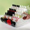 Clear Acrylic Cosmetic Display Stand 3-7layer Makeup Perfume Dolls Storage Shelf Decorative Nail Polish Rack Home Office Decor