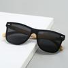 Polarized Mirror Surface Square Bamboo Sun Glasses Men Simple Colorful Brand Sunglasses Pool Party Male Eyeglasses