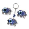 Elephant Metal Keychain Blue  Animal Keyring Pendant For Women Jewelry