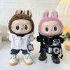 For 17cm Labubu Doll Clothes Fashion Clothes Hoodies Doll Clothes Color Match Hoodies Dolls Accessories Cute Decoration Little Cloths