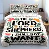 The Lord Is My Shepherd Bedding Set Bedding set (1 duvet cover, 2 pillowcases, duvet not included)