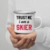 Кружка для кофе с эмалью Trust Me I Am с ручкой для вина, пива, сока, колы, молока, лучший подарок на праздник на открытом воздухе