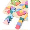 Kids Wooden Shape Puzzles Toys Early Education Birthday Gift Children Fine Motor Skill Game Learning