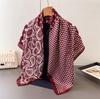 Cross-Border Cashew Nut Simulation Silk High-End Printing Large Square Scarf Silk Scarf Shawl Headscarf Neck Protection Scarf Decorative Women'S Scarf
