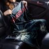 1pc Scarface-Inspired Flannel Blanket - Soft Cozy All-Season Throw for Bedroom, Sofa, Camping, Travel - Perfect Gift for Movie FansB82