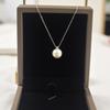 Natural Freshwater Pearl Necklace Women's Summer S911 Sterling Silver Simple Princess Diana Pendant Light Luxury Premium Clavicle Chain