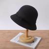 Элегантная шляпа-ведро шерстяная женская кепка модная шляпа-ведро званый ужин