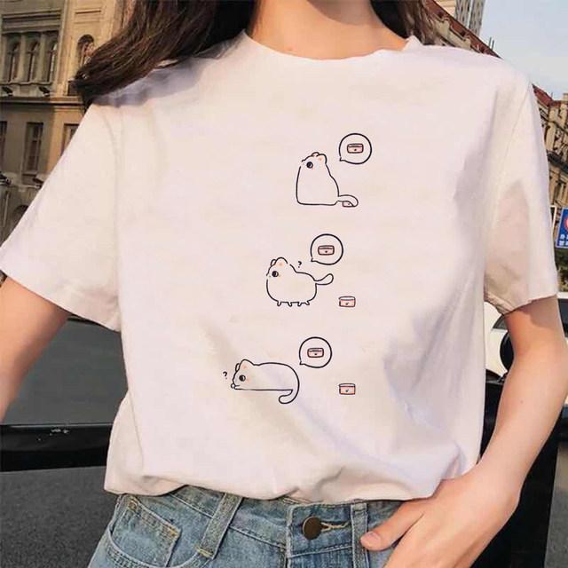 Love Cartoon Parrot Pure Cotton Printed Mens And Womens Fashion Trend Tshirt New Personalized Round Neck Casual Tshirt