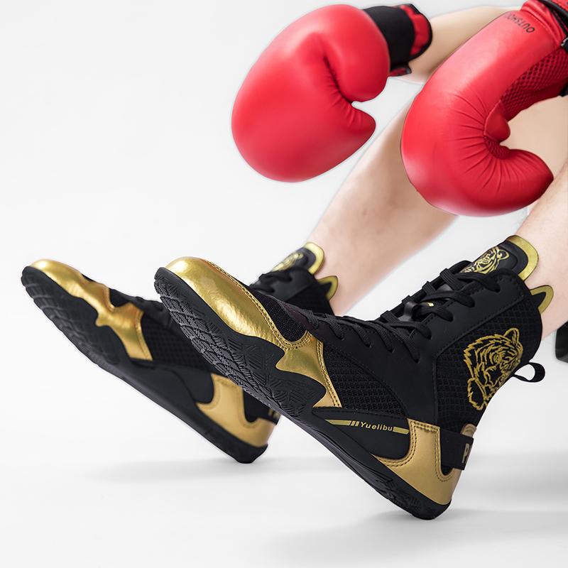 Унисекс боксерские ботинки Противоскользящие ботинки для борьбы Боевые боксерские ботинки Мужские ботинки для верховой езды Мотоциклетные ботинки Женские ботинки для соревнований по борьбе