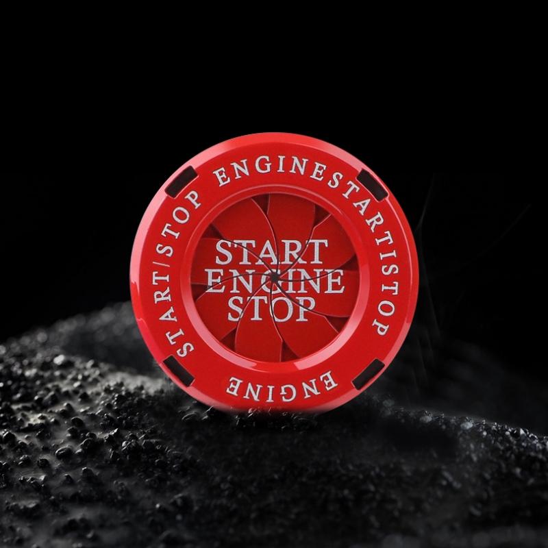 Car Interior Modification One-button Start Button Ignition Switch Rotating Protective Cover Motorcycle Start Ring