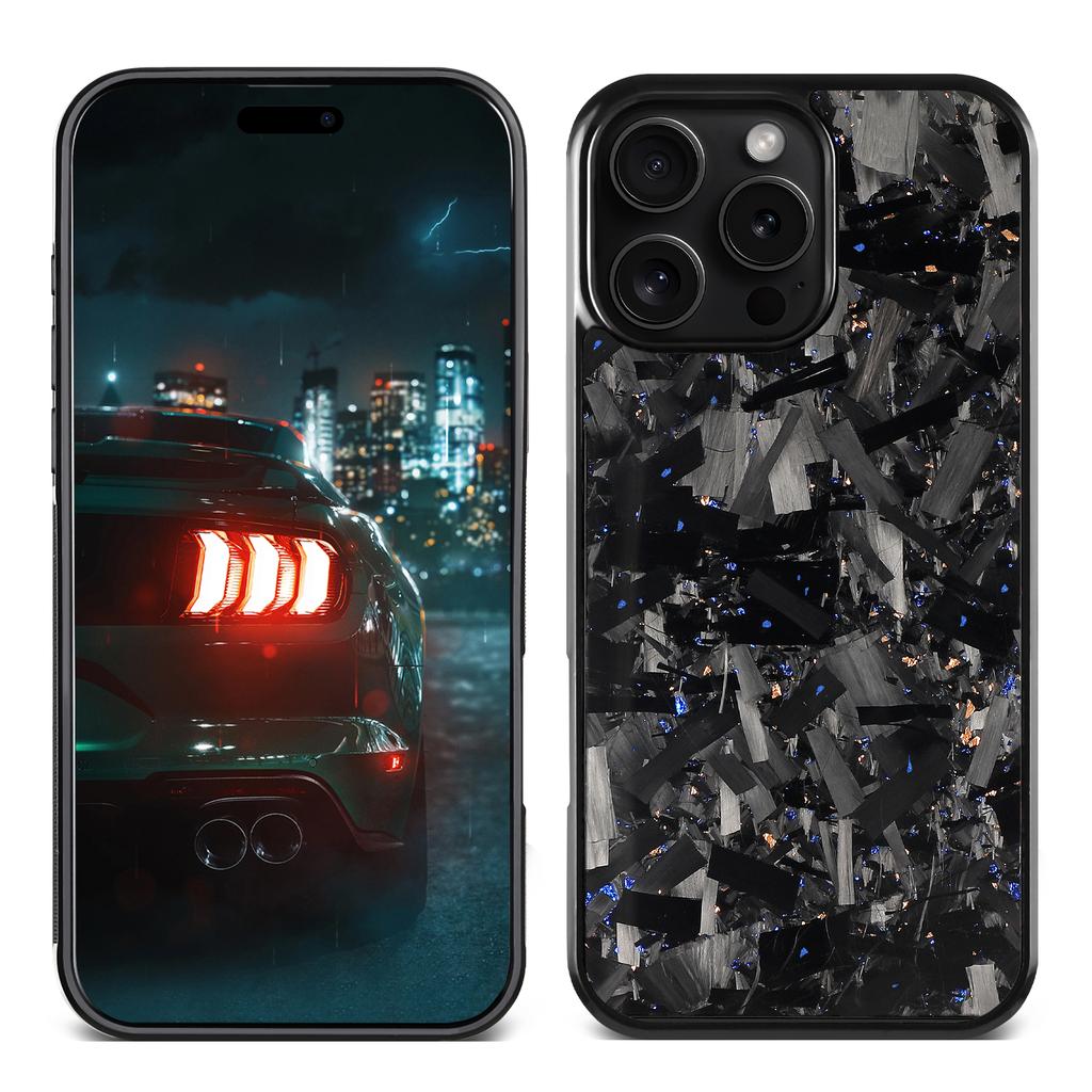 For iPhone 16 Pro Max Magnetic Case Large Texture Aramid Fiber + TPU Phone Cover