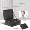 Portable LED Makeup Bag with Mirror Large Size Travel Cosmetic Case Multifunctional Beauty Organizer for Ladies