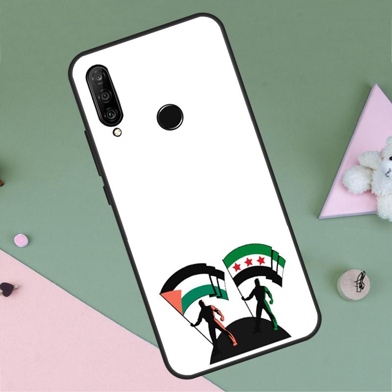 Syrian Revolution Flag For Huawei P30 P40 Lite P60 Pro Nova 7i 8i 11i 12i 12s 10 9 SE Y90 Y60 Y70 Y72 Y61 Y91 Case