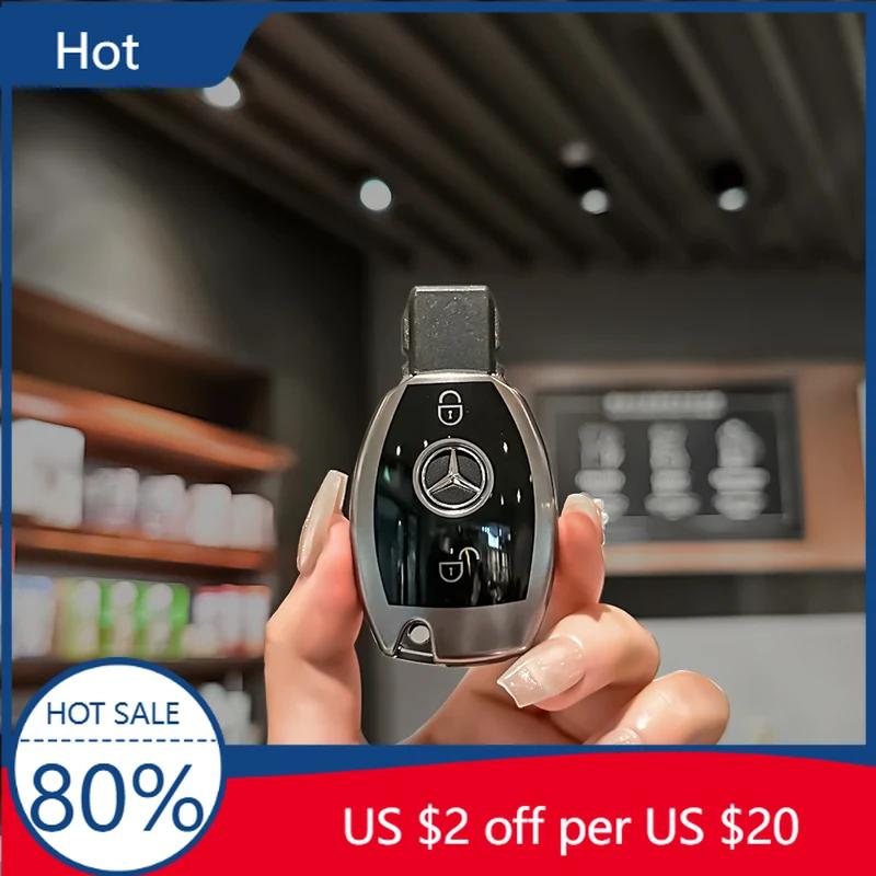 EBS4 Hot 2025 Car Remote Key Case Cover Shell Fob Auto Styling Accessories For Mercedes Benz A B C S Class AMG GLA CLA GLC W176 W221
