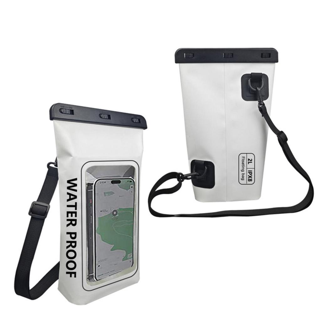 2L Плавание ПВХ сухой мешок сенсорный экран открытый водонепроницаемый плечевой каяк сумки треккинг дрифтинг рафтинг серфинг лодка сумка