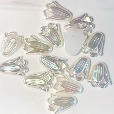 30 шт. Имитация жемчуга Мабе Полулицевая нашивка Пуговица Одежда Обувь и Сапоги Аксессуары Заколка Ювелирные изделия DIY Ювелирные аксессуары