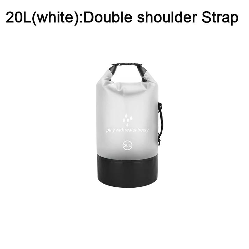 PVC Waterproof Dry Bag 2L/5L/10L/20L Outdoor Diving Foldable Man Women Beach Swimming Bag Rafting River Ocean Backpack