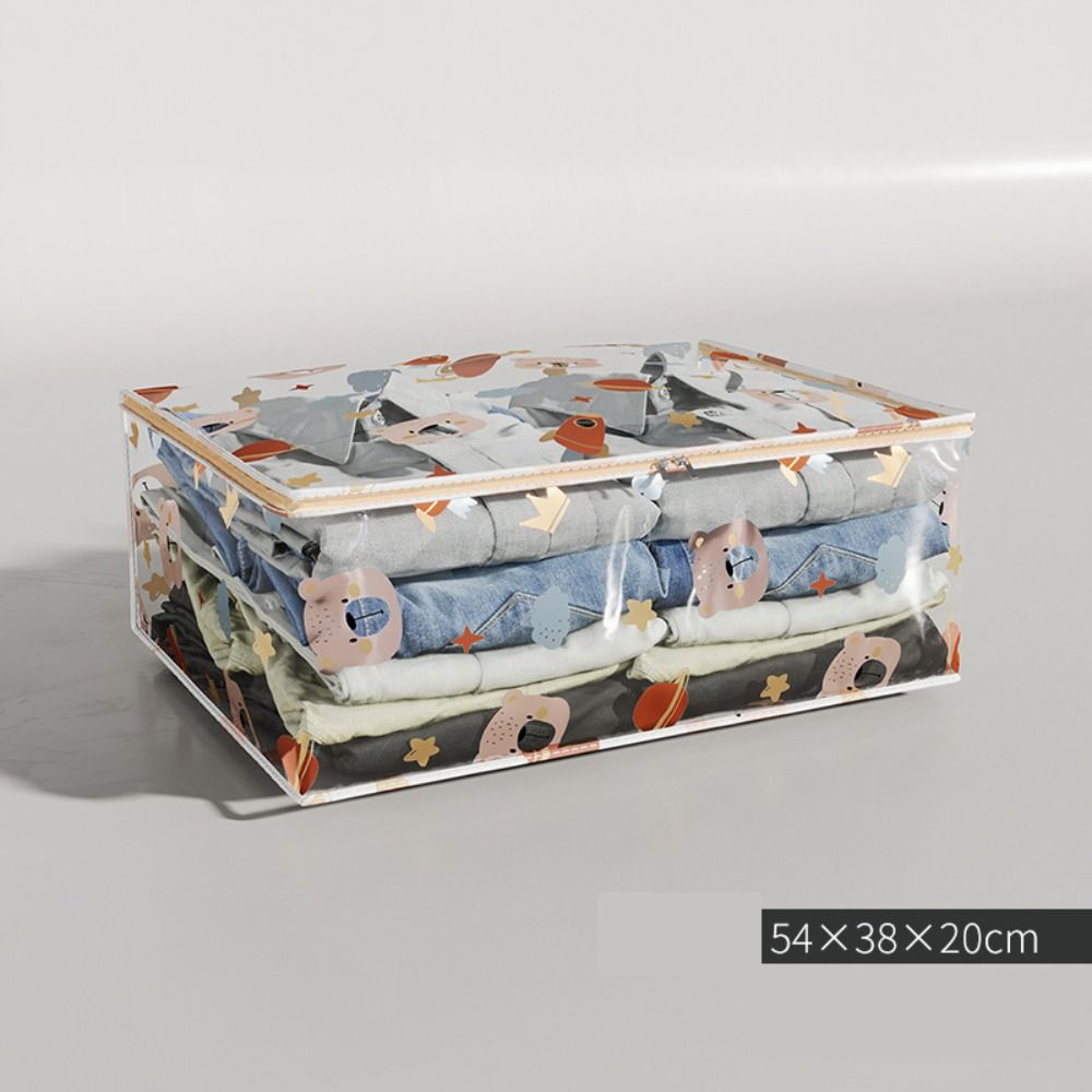 Новая трехмерная сумка для хранения большой емкости, пылезащитный органайзер для одежды, прозрачная водонепроницаемая сумка для одеяла, бытовая