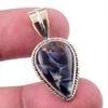 Natural Pietersite Gemstone 925 Solid Sterling Silver TwoTone Pendant 1.50" A0f56