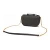 Tory Burch Emerson Silver Double T Logo Minimalist Flap Closure Detachable Shoulder Strap Leather Crossbody Tote Bag Women Bags Black 134841-001